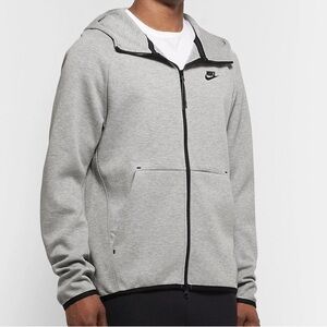 Nike Tech Fleece Full-Zip Windrunner Hoodie Grey Men's Size Small